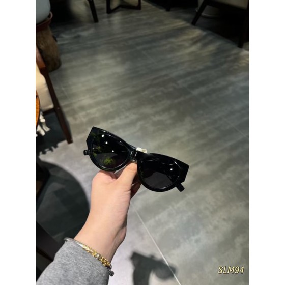 Saint Laurent Black Cat-Eye Sunglasses
